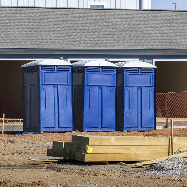 Heavy-duty construction site porta potty in Melbourne, Florida