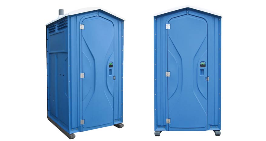 Long-term porta potty units on site in Melbourne, Florida